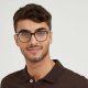 Square Glasses in Metal + Acetate