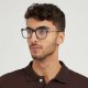 Square Glasses in Metal + Acetate